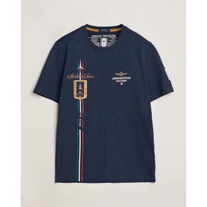 Aeronautica Militare Tricolori Crew Neck T-Shirt Navy men M Blå