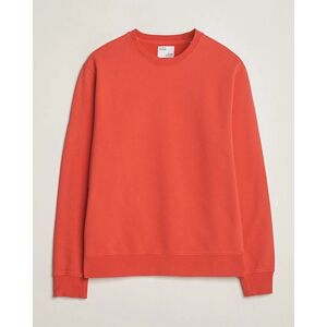 Colorful Standard Classic Organic Crew Neck Sweat Red Tangerine men L Rød