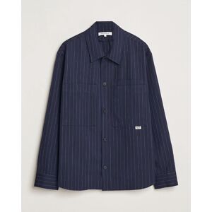 Maison Kitsuné Pinstriped Overshirt Navy men M Blå