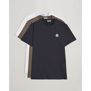 Moncler 3-Pack T-Shirt Black/Military/White men S Flerfarvet