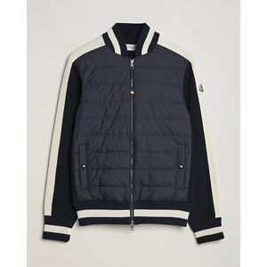 Moncler Contrast Rib Padded Cardigan Navy men XL Blå