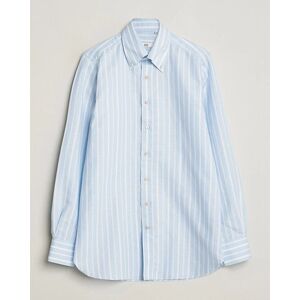 100Hands Cotton Striped Shirt Light Blue men 44/17H Blå