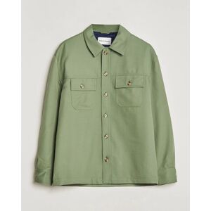 Drôle de Monsieur Wool Overshirt Khaki men L Grøn