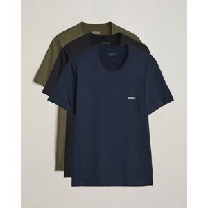 Boss BLACK 3-Pack Crew Neck T-Shirt Black/Blue/Green men M Flerfarvet,Sort,Blå,Grøn