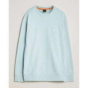 Boss ORANGE Westart Logo Sweatshirt Turquoise men XL Blå