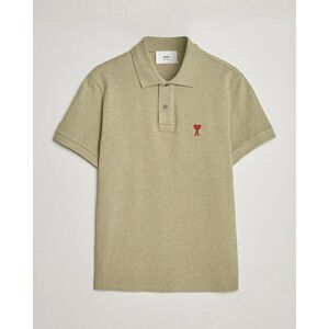 AMI Heart Logo Piquet Polo Heather Sage men XL Grøn