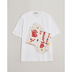 Lanvin Bonbon Printed T-Shirt Optic White men L Hvid