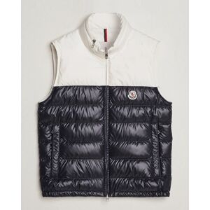 Moncler Cerces Vest White/Black men L Sort