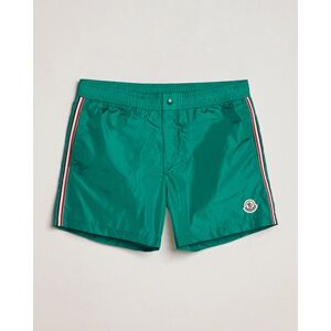 Moncler Nylon Swim Shorts Emerald Green men M Grøn