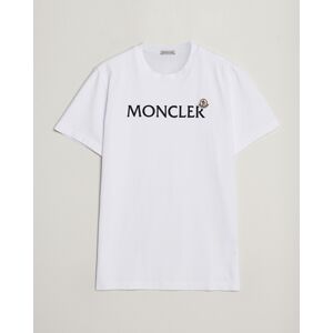 Moncler Lettering Logo T-Shirt White men S Hvid