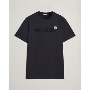 Moncler Lettering Logo T-Shirt Navy men M Blå