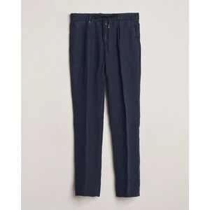 Boss BLACK Genius Slim Fit Linen Pants Dark Blue men 50 Blå