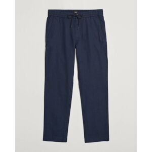 Boss ORANGE Sanderson Linen Pants Dark Blue men 50 Blå