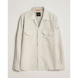 Boss ORANGE Lovel Linen Overshirt Light Beige men M Beige