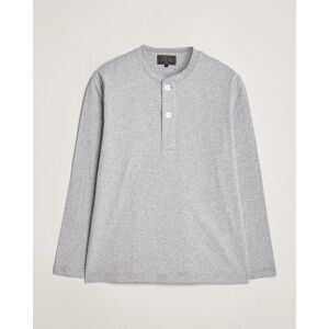 BEAMS PLUS Cotton Henley  Grey men S Grå