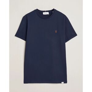 Les Deux Nørregaard Cotton T-Shirt Navy men S Grå