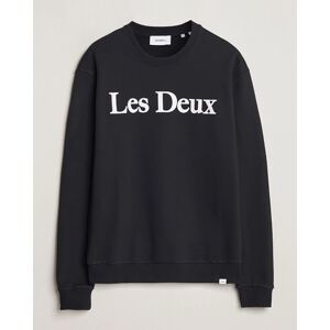 Les Deux Charles Logo Sweatshirt Black men XS Sort