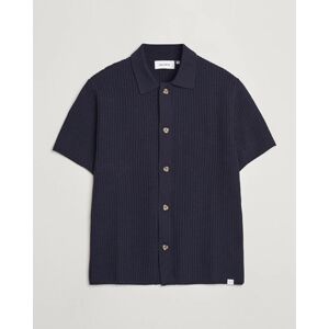 Les Deux Gustavo Knitted Shirt Dark Navy men L Blå