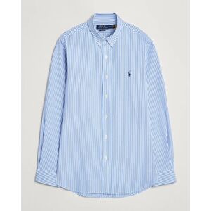 Polo Ralph Lauren Slim Fit Striped Poplin Shirt Light Blue/White men L Blå