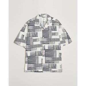 NN07 Ole Printed Short Sleeve Shirt Black Multi men M Hvid