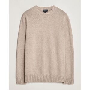 A.P.C. Pull Lucien Wool Knitted Sweater Beige men M Beige