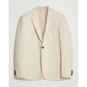 GANT Slim Cotton/Linen Jersey Blazer Seed Melange men 52 Beige