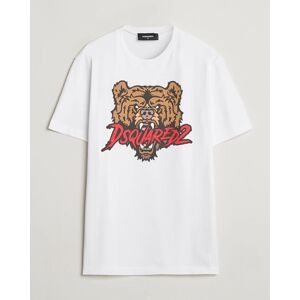 Dsquared2 Bear T-Shirt White men L Hvid