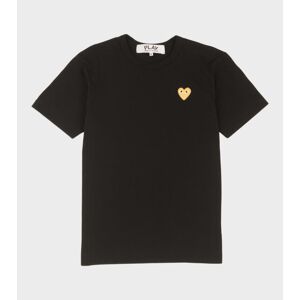 Comme des Garcons PLAY M Gold Heart T-shirt Black M