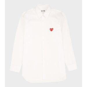 Comme des Garcons PLAY M Red Heart Shirt White L