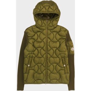 Moncler Padded Hooded Cardigan Green L