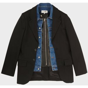 MM6 Maison Margiela Layered Blazer Jacket Black 50