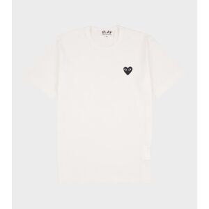 Comme des Garcons PLAY M Black Heart T-shirt White L