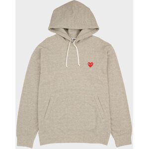 Comme des Garcons PLAY M Red Heart Hoodie Grey L