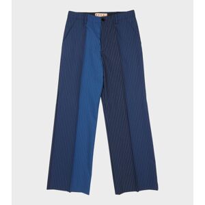 Marni Degrade Pinstripe Wool Pants Blue Mix 50