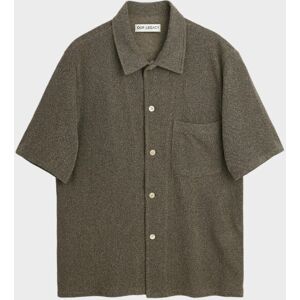 Our Legacy Box Shirt S/S Muck Boucle Dark Olive 46