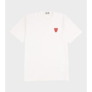 Comme des Garcons PLAY M Double Heart T-shirt White L