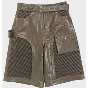 Andersson Bell Sunbird Panel Leather Shorts Grey 46