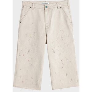 Our Legacy Joiner Capri Cut Ghost Attic Splatter Denim 46