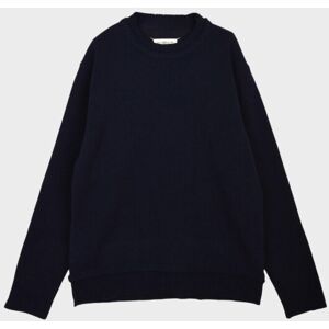 Maison Margiela Linen Wool Elbow Patch Knit Navy M