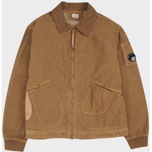 C.P Company Batic Wax Coated Zip Jacket Brown 52