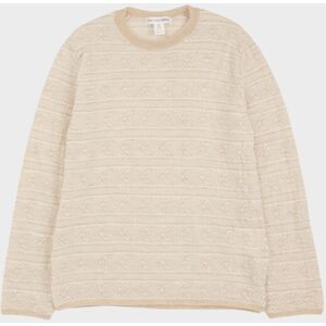 Comme des Garcons Shirt Mens Sweater Knit Beige L