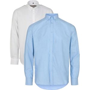 Angli 24 6900 10 Oxford Button Down Slim Lyseblå 37-38