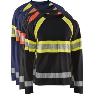 Blåkläder 3510 High Vis T-Shirt Lang Ærme / High Vis T-Shirt Lang Ærme - Xl - Marineblå/high Vis Gul