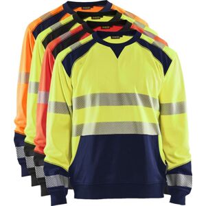 Blåkläder 3541 High Vis Sweatshirt / High Vis Sweatshirt - 3xl - High Vis Gul/marineblå