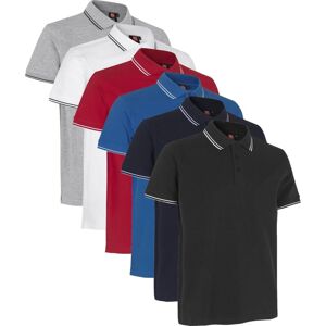 Id 0522 Kontrast Poloshirt   Stretch-Rød-2xl