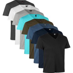 Id 0542 Core T-Shirt   V-Hals-Hvid-3xl