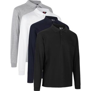 Pro Wear 0326 Poloshirt   L/æ-Grå Melange-5xl