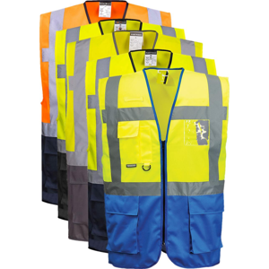 Portwest C476 Warsaw Hi-Vis Vest 3xl Gul/navy