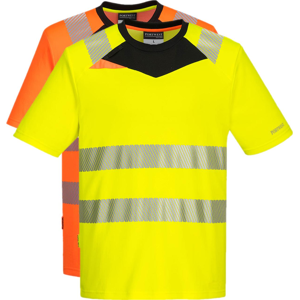 Portwest Dx413 Dx4 Hi-Vis T-Shirt S/s 2xl Gul/sort