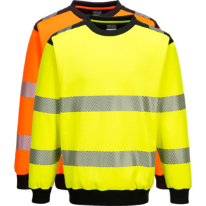 Portwest Pw379 Pw3 Hi-Vis Sweatshirt Xl Gul/sort